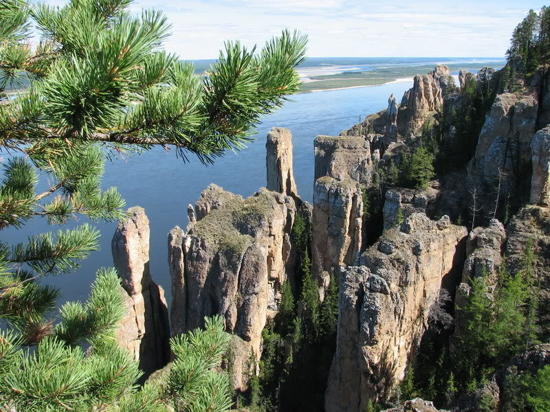 Ленские столбы. Якутия. Россия. Красивое фото