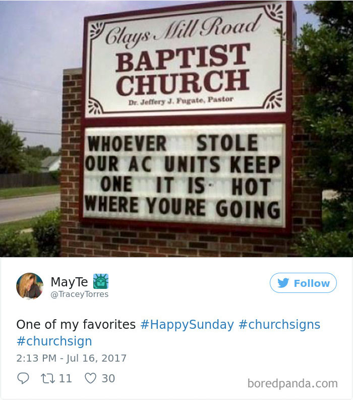 Funny Church Sign