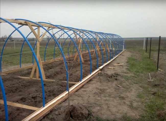 Бюджетная теплица из труб ПВХ бюджетная теплица