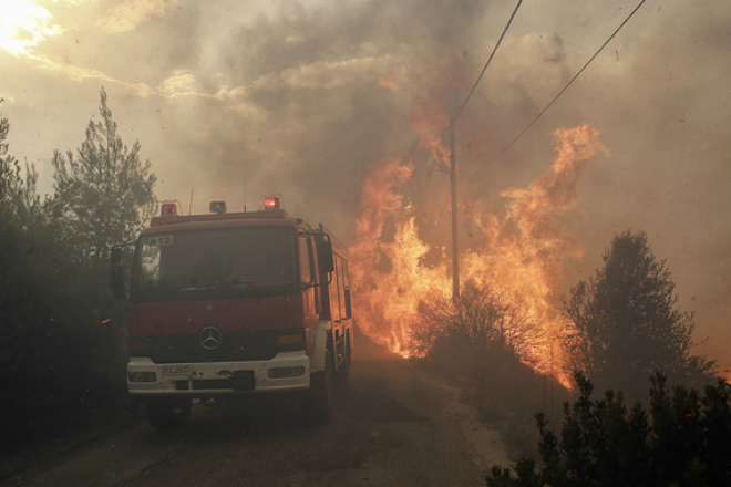 Последствия пожаров в Греции