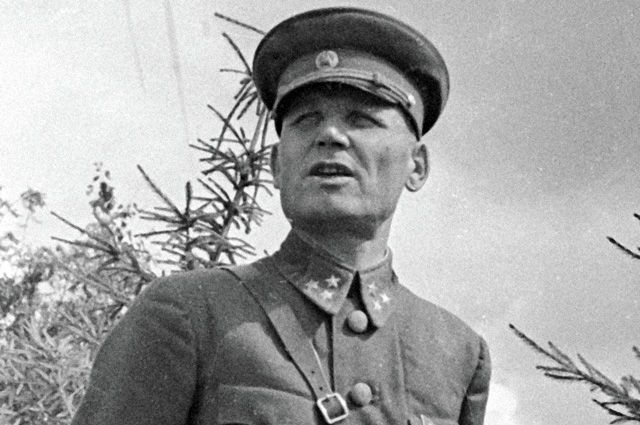 Командующий 19-й армии Западного фронта генерал-лейтенант Иван Степанович Конев. 1941 г.
