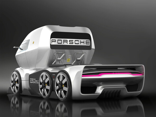 Дизайнер из Грузии создал проект автовоза Porsche porsche