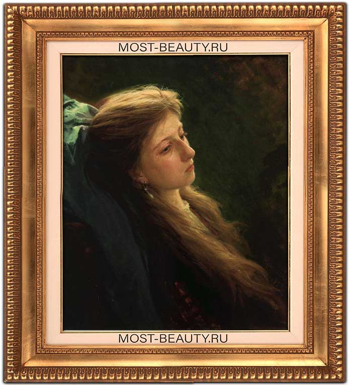 Эмоциональные картины Крамского: Девушка с распущенной косой (1873)
