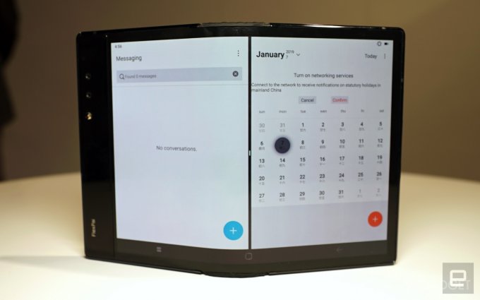 На CES 2019 привезли новый складной смартфон с гибким экраном ces 2019