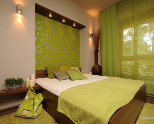 Спальня в спокойных тонах