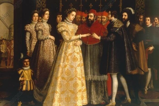 Екатерина Медичи и Генрих II