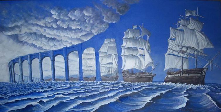 Роб Гонсалвес, Robert Gonsalves, оптические иллюзии картины