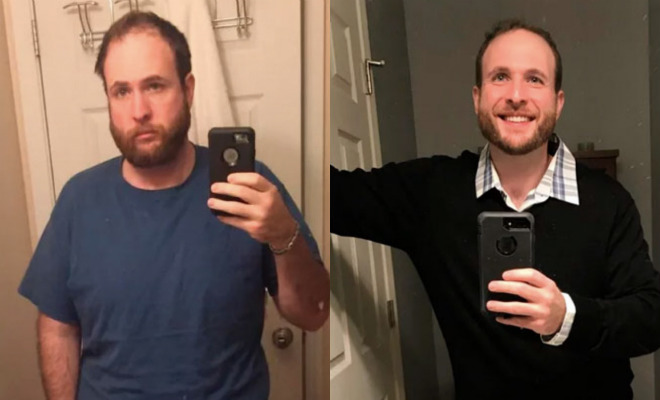 Полный мужчина был в самоизоляции 75 дней. Стал тренироваться, вести здоровый образ жизни и выложил фото изменений