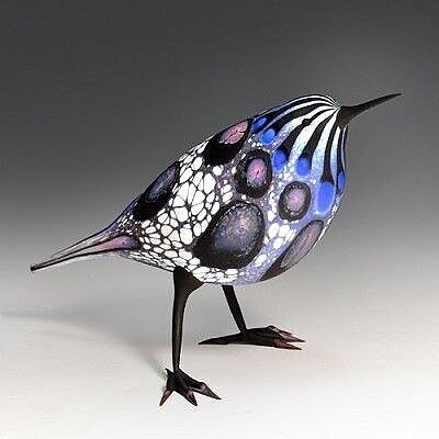 Стеклянные птички   Shane Fero. американский, художник, стеклодув, является, одним, выдающихся, художников, факелом, стеклодувном, сообществе, работы, можно, найти, музеях, всего
