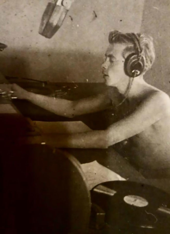Just My Grandfather As A 19-Year-Old DJ In Tripoli, 1948