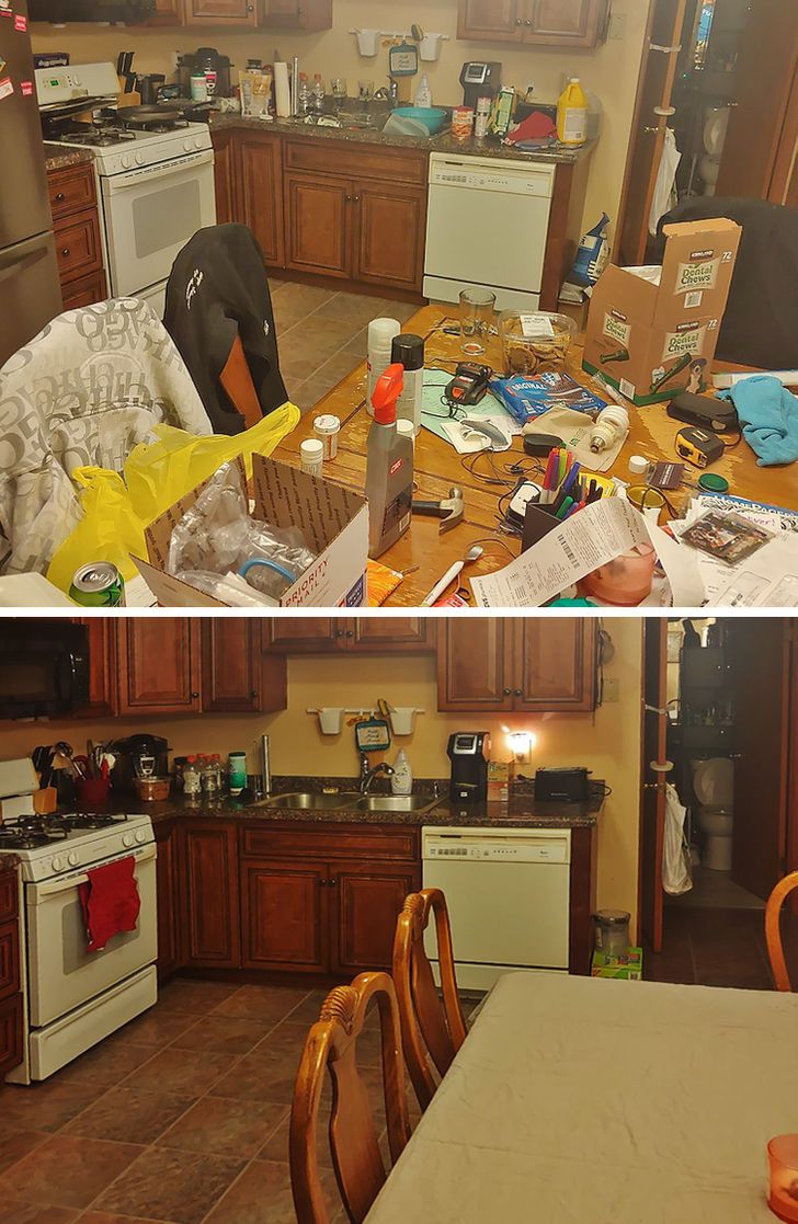 16 фотографий «до и после», которые иллюстрируют магическую силу уборки идеи для дома,уборка