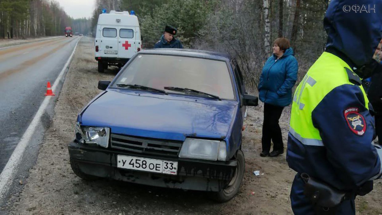 Школьный микроавтобус слетел в кювет во Владимирской области