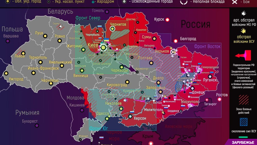 Новая обновленная карта боевых действий на Украине 18 марта 2022: карта Мариуполя, карта Донбасса. Обзор операции Юрий Подоляка 18 марта 2022 года
