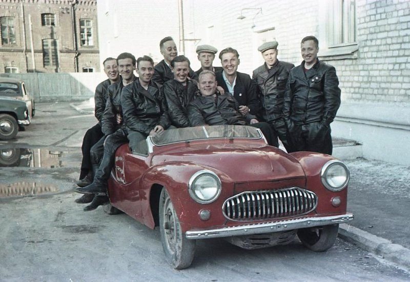 Архивные фотографии чемпионата СССР по автомобильным гонкам 1956 года 