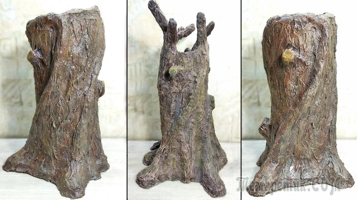 Сделал 2 шикарные вазы из пластиковой бутылки, папье-маше и шпаклевки