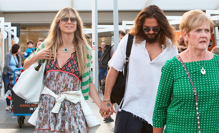 Свадьба не за горами: Хайди Клум и Том Каулитц прилетели с родственниками на Капри