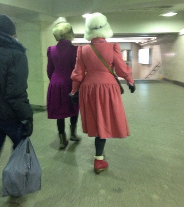 Чудаки и модники из метро  позитив,смешные картинки,юмор