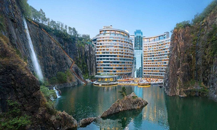 Открылся подземный отель Songjiang InterContinental в окрестностях Шанхая