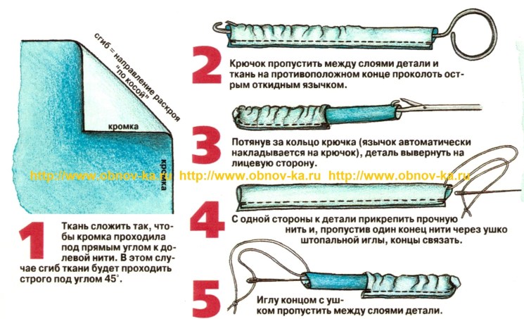 Навесные петли из рулика, тесьмы, резинки или шнура | Рукоделие для дома : ДЛЯ НАЧИНАЮЩИХ