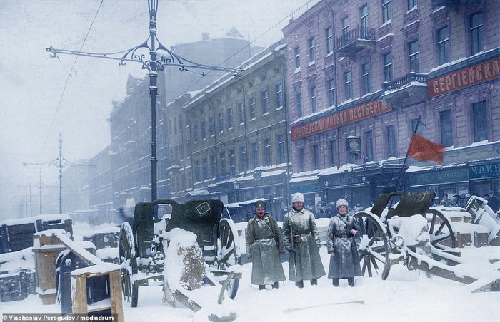 Революция в цвете История в цвете, Исторические фотографии, Ленин, Троцкий, Сталин, Николай II, Октябрьская революция, Длиннопост