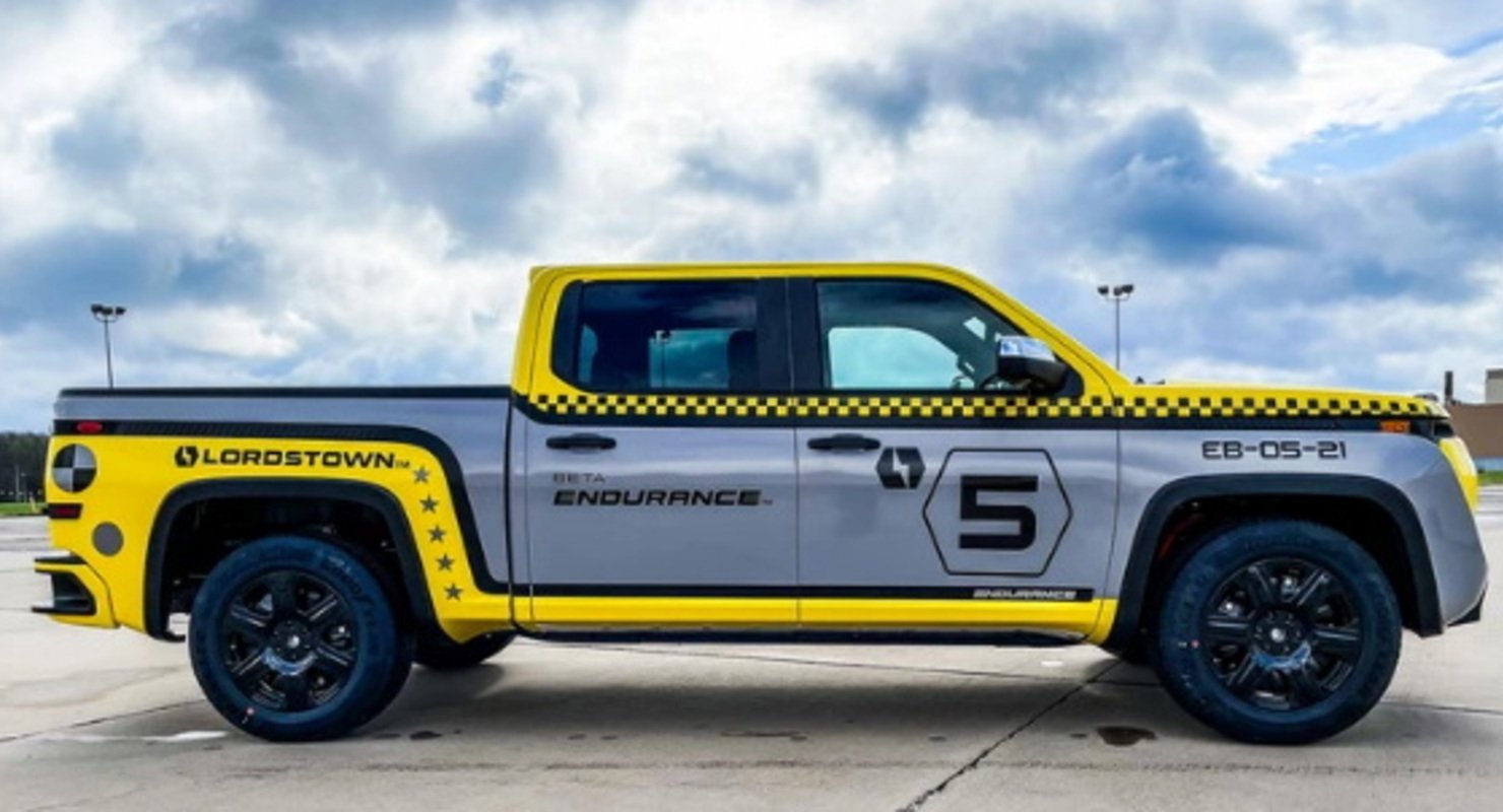 Новейший электропикап Lordstown Endurance сняли с ралли уже через 65 км после старта