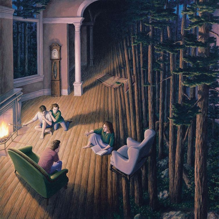 Роб Гонсалвес, Robert Gonsalves, оптические иллюзии картины