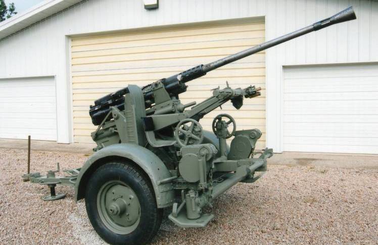 Использование 30 и 37-мм трофейных немецких зенитных автоматов