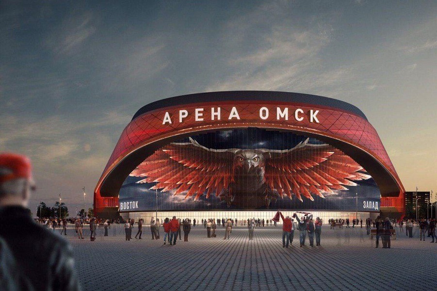 На месте строительства "Омск-Арены" состоялась закладка капсулы. ФОТО
