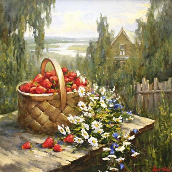 Художник Степан Нестерчук. Есть тоска весёлая в алостях зари 