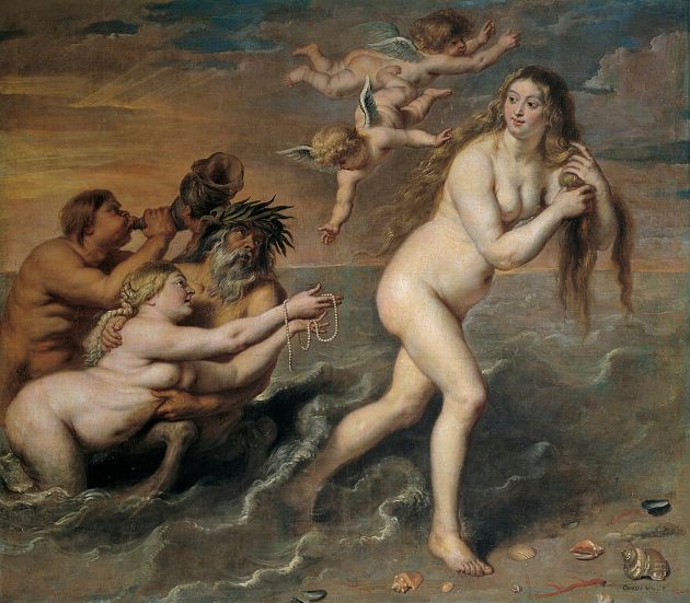 Венера выходит из морской пены. Корнелис де Вос. Музей Прадо, Мадрид.