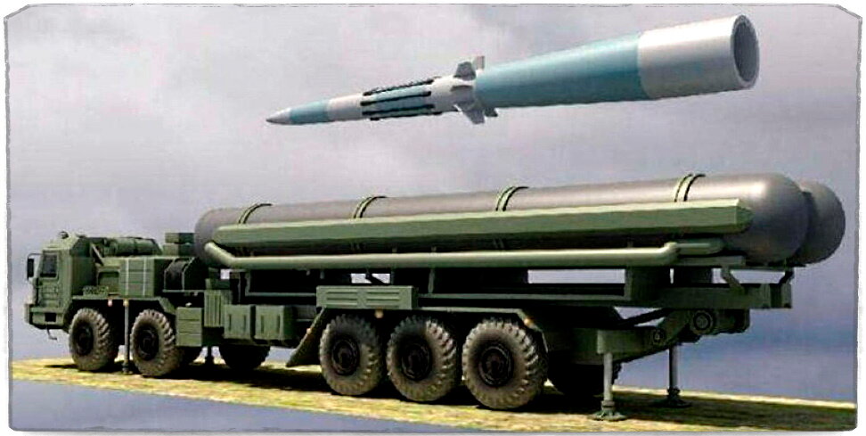 Источник: Твиттер. На фото пусковая С-500, рассчитанная на борьбу с баллистическими целями ракетой 77Н6-Н. Также в составе комплекса будут ПУ с более привычными ракетами по типу тех, что имеются у С-400.