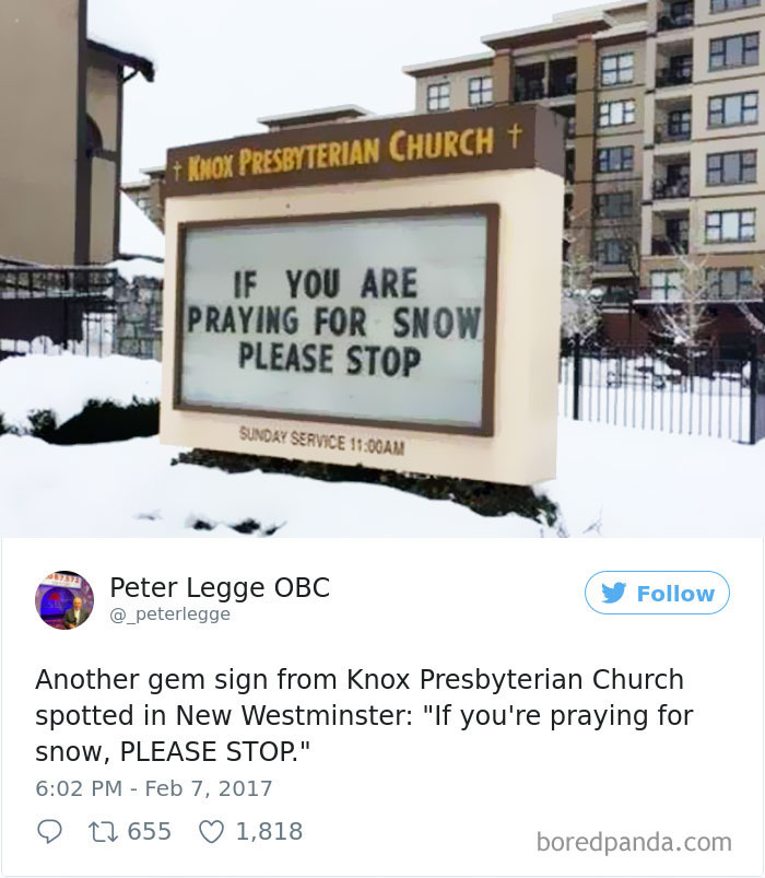 Funny Church Sign