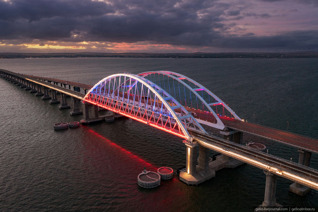 Крымский мост – самый длинный мост России Путешествия,Россия,фото