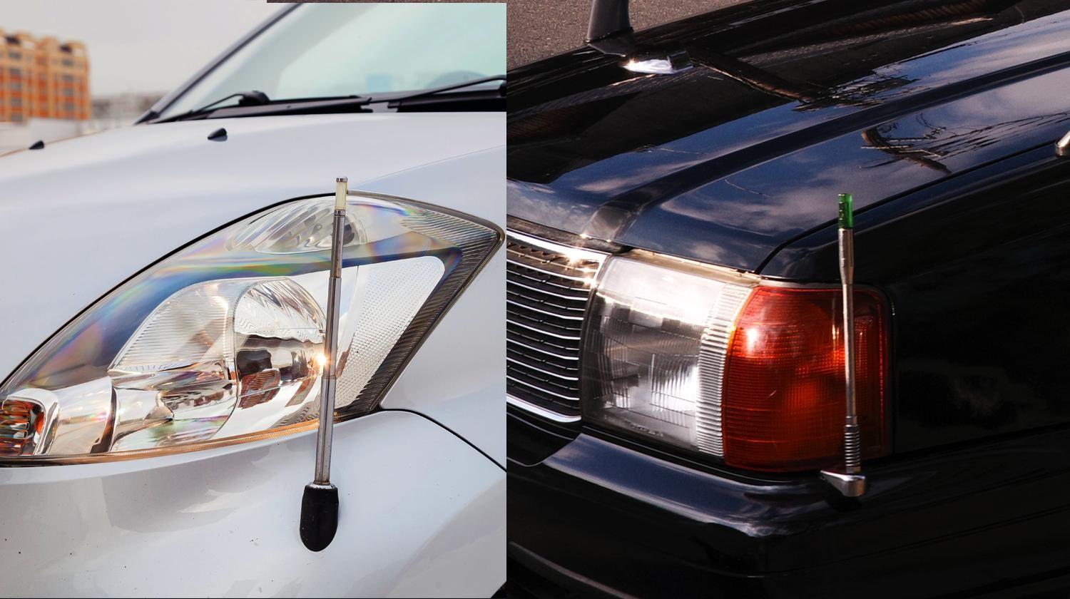 Зачем японцам антенна с фонариком на бампере: разгадка необычной детали