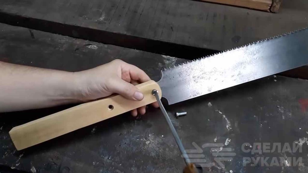 Японская ножовка по дереву из обычной ручной пилы самоделкин