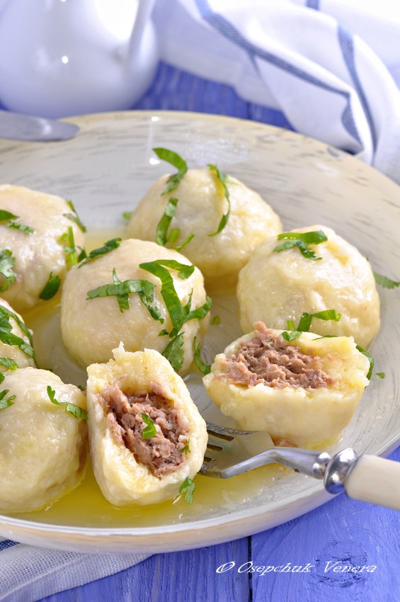 Картофельно-сырные ньокки, фаршированные мясом блюда с фаршем,горячие блюда