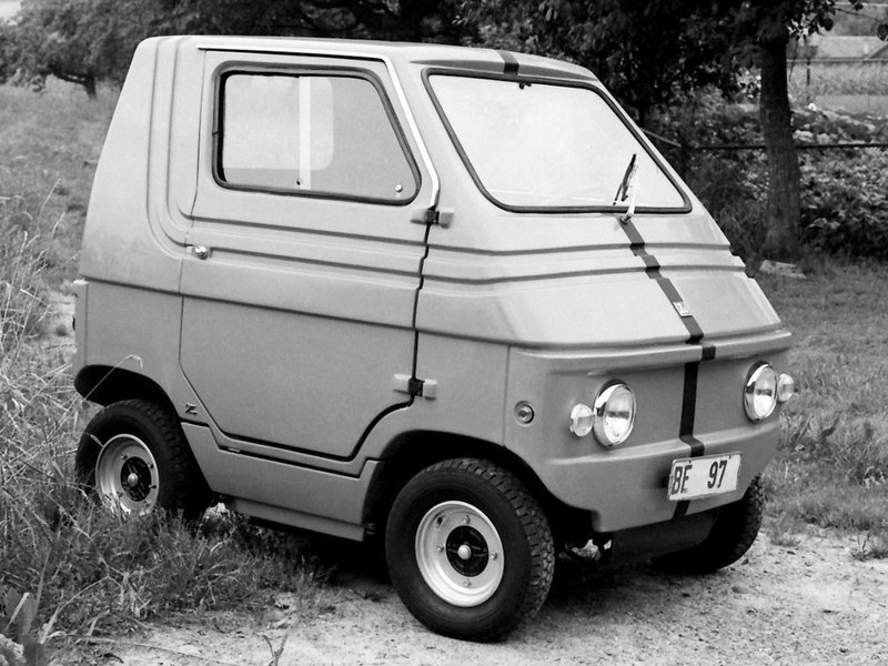 Zagato Zele: микрокар, который делали лучшие в мире дизайнеры Zagato, компания, электрокар, Elcar, ателье, машина, экземпляров, зелёном, и металлике, весело, и бойко, Интерьер, спартанским, Кузовное, но за счёт, голубом, высокой, крыши, сидеть, достаточно