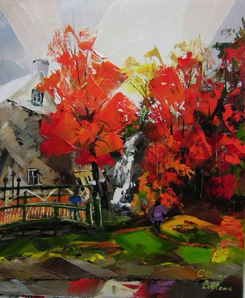 Канадский художник Albini Leblanc. Миниатюры мастихином 