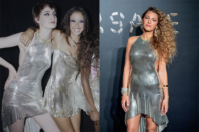 Образ дня: Блейк Лайвли в винтажном сексуальном платье на шоу Versace звездный стиль