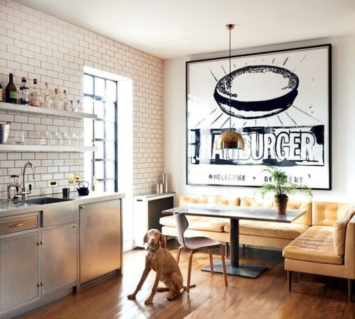 Кухня с диваном: 28 стильных примеров обустройства диван
