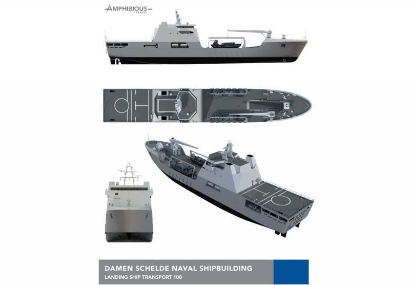 Большой корабль маленького флота. Десантное судно Damen LST 100 для ВМС Нигерии вмф