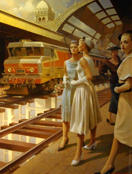 Восточная сказка и современность: Картины в стиле магический реализм живопись