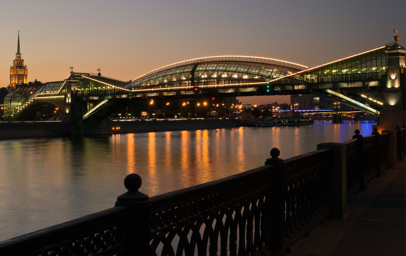 Искусство передвижения мостов: опыт Москвы архитектура,мосты,технологии