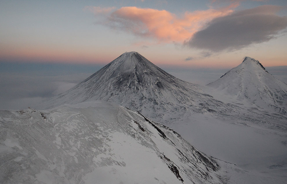 Самый высокий вулкан Евразии — Ключевская сопка