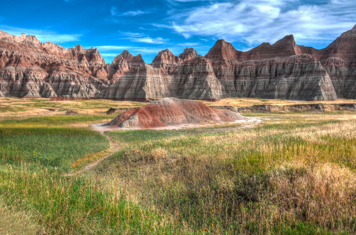 Desert badlands, USA