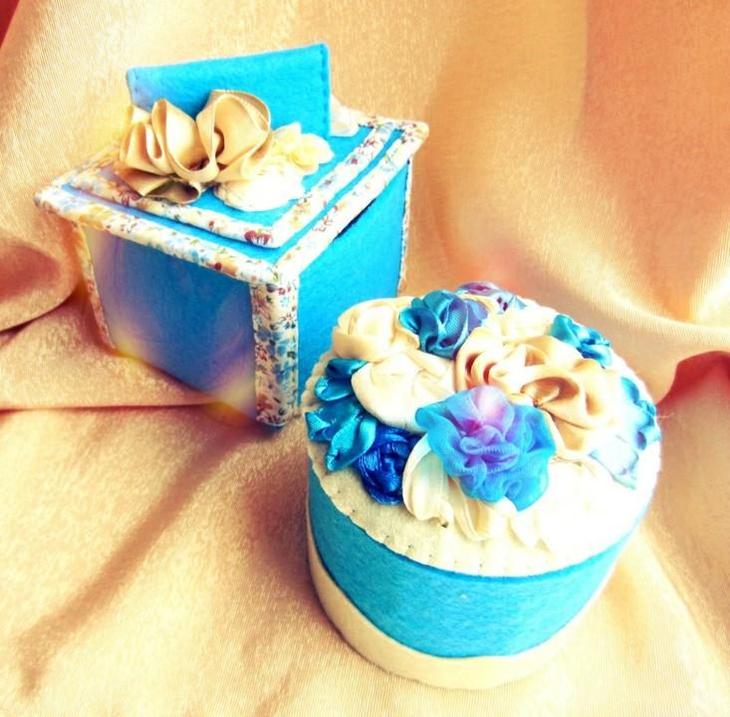 Шкатулка из фетра своими руками