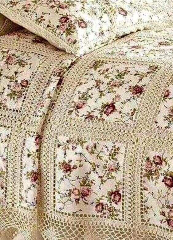 Лоскутные одеяла в стиле фьюжн можно, ткани, создать, изделия, казалось, крючком, вариант, использовать, одеяло, сразу, большой, уютноЕсли, проект, нежно, получится, рисунком, сложно, решиться, подобрать, цветочным
