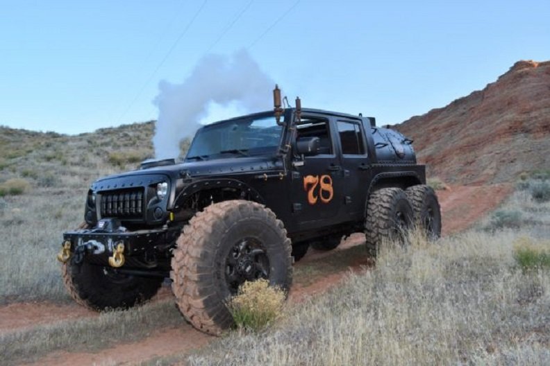 Паровоз Jeep Wrangler. Истинный паропанк jeep wrangler, авто, интересное, паравоз