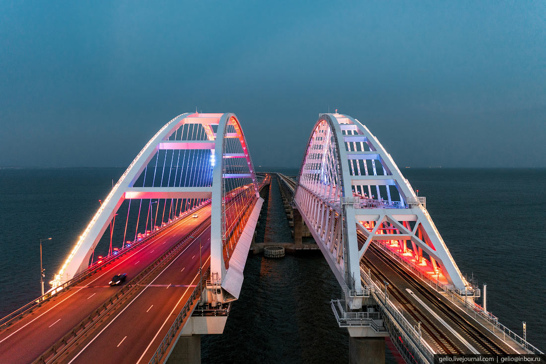 Фото моста в крым через керченский пролив