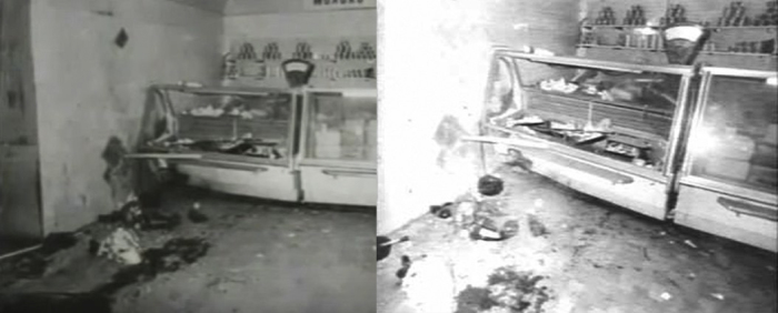 Сохранившиеся фотографии взрыва в продовольственном магазине